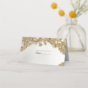 Carte De Placement Carte Gold Place décorative