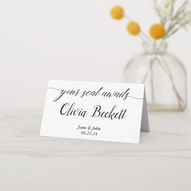 Carte De Placement Carte mariage (Devant)