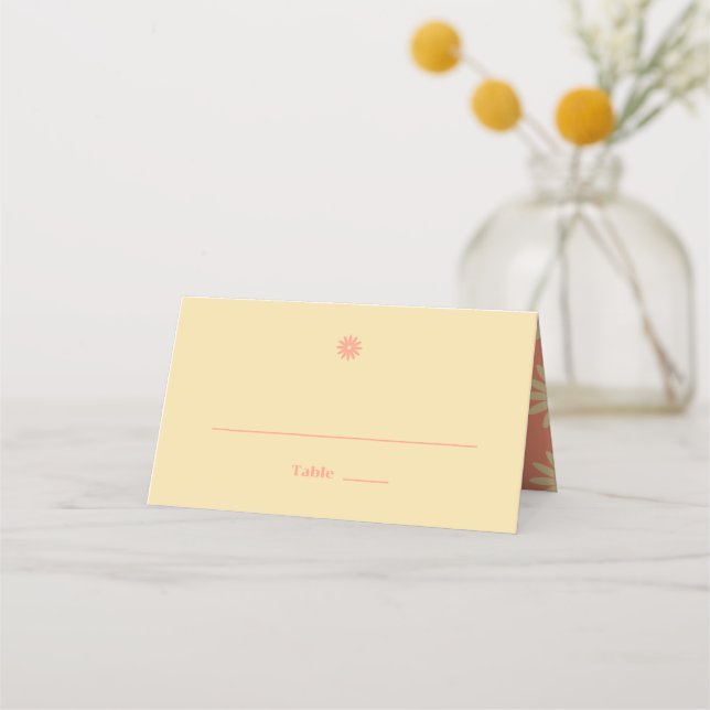 Carte De Placement Carte Mariage de marguerite (Devant)