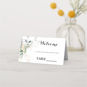 Carte De Placement Carte mariage Eucalyptus verdoyante