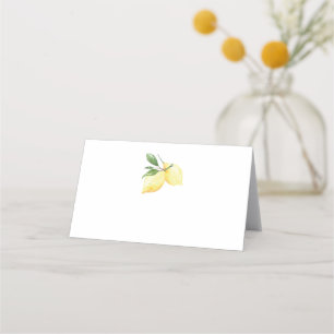 Carte De Placement Carte Mariage moderne citron