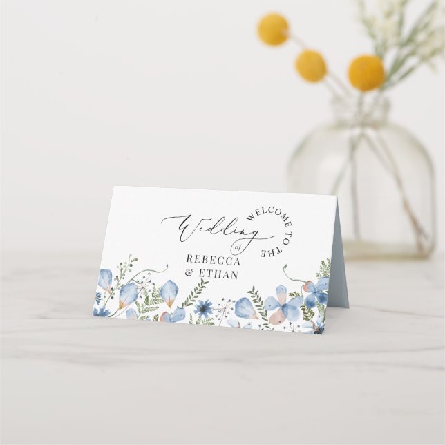 Carte De Placement Carte Mariage moderne de calligraphie (Dos)