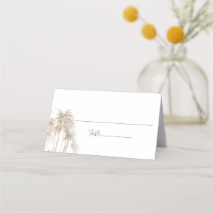 Carte De Placement Carte Mariage moderne Palm Trees Aquarelle
