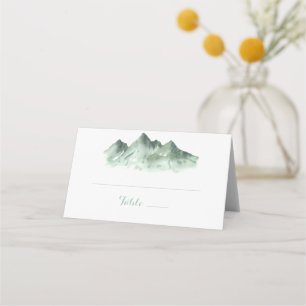 Carte De Placement Carte Place Mariage campagnard Green Mountain
