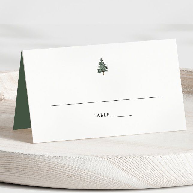 Carte De Placement Carte Place Mariage Pine Tree (Créateur téléchargé)