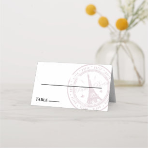 Carte De Placement Carte Place Pink Paris Passport
