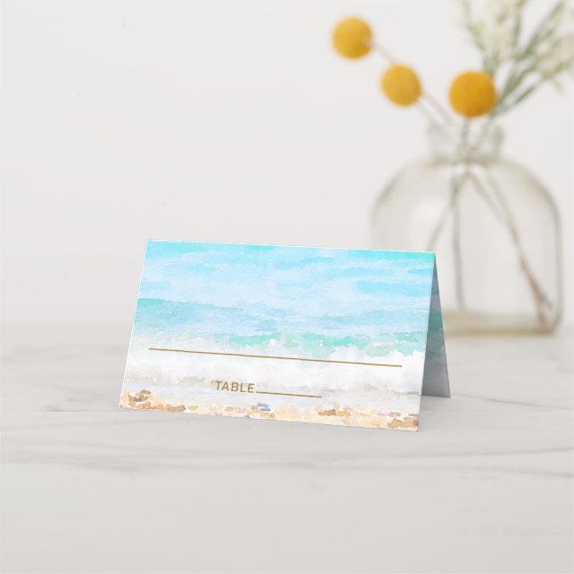 Carte De Placement Carte Place Watercolor (Devant)