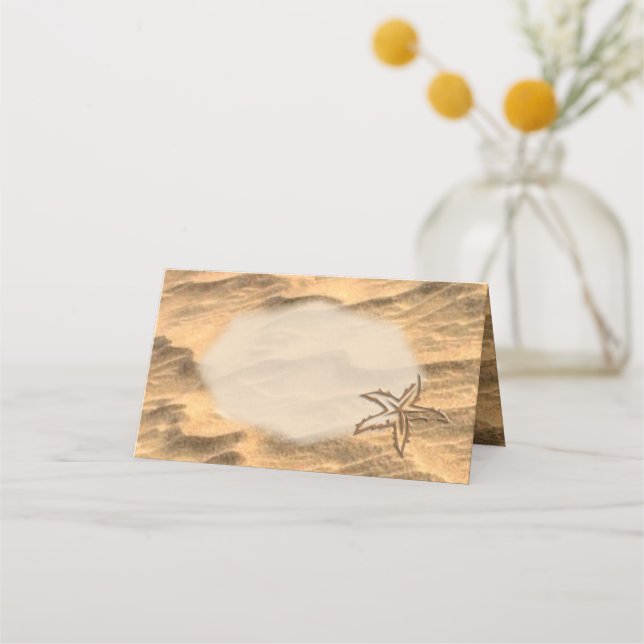 Carte De Placement Carte Sandy Beach Place (Devant)