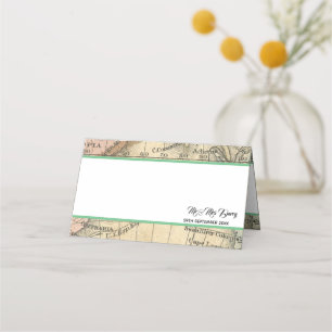 Carte De Placement Carte vintage