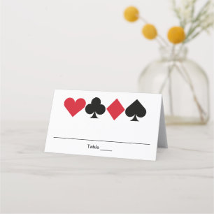 Carte De Placement Casino Las Vegas Birthday Personnalisé Place Card