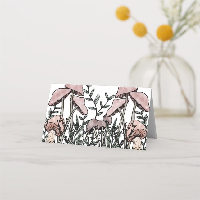 Carte De Placement Champignons sauvages (Devant)