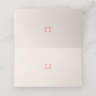 Carte De Placement Chant Mariage de chant d'oiseau rose