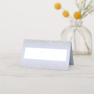 Carte De Placement Chic argent parties scintillant script lavande Bat