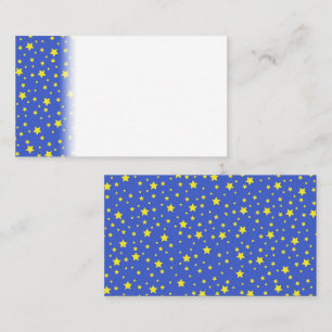 Carte De Placement Ciel étoilé bleu Étoiles jaunes Jolie lumière d'ét