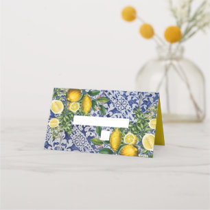 Carte De Placement Citrons méditerranéens Portugais Mariage