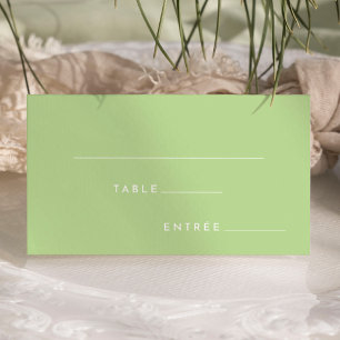 Carte De Placement Citrus minimaliste vert choix d'arbre plat