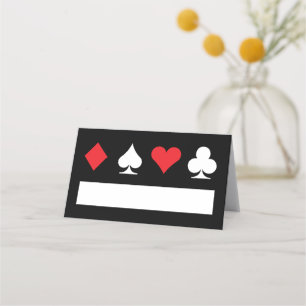 Carte De Placement Classic Las Vegas Place Card Rouge n Blanc sur Noi