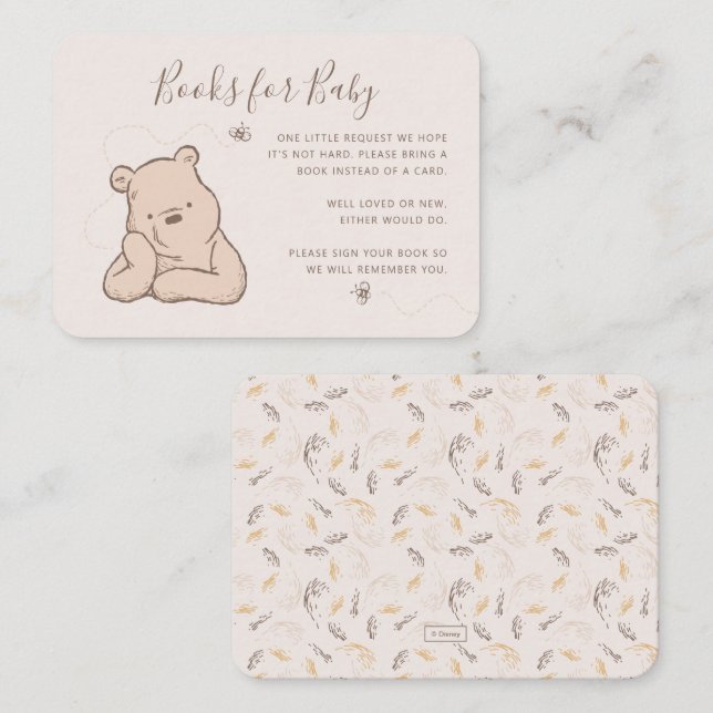 Carte De Placement Classic Winnie the Pooh Livres pour Baby Insert Ca (Devant / Derrière)