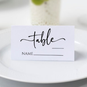 Carte De Placement Classique moderne minimaliste minimaliste simple M