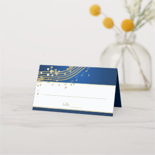 Carte De Placement Coeurs de musique Événement Blue and Gold