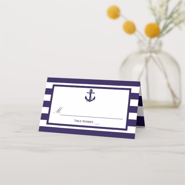 Carte De Placement Collection de Mariages de la marine d'Ancres nauti (Devant)