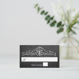 Carte De Placement Collection de Mariages Ornate Chalkboard