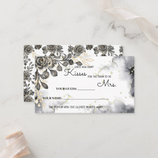 Carte De Placement Combien de baisers pour Mme Black Roses jeu de dou