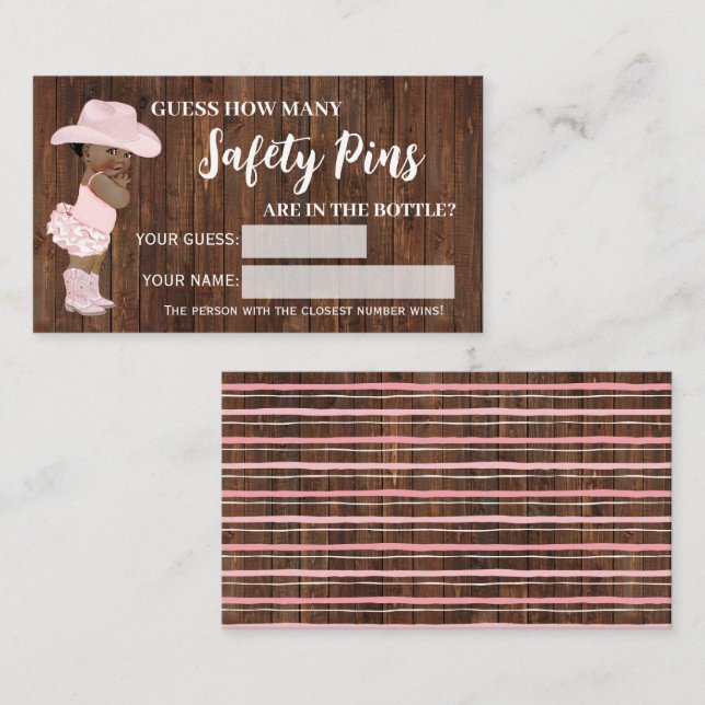 Carte De Placement Combien De Pins De Sécurité Une Douche Cowgirl Car (Devant / Derrière)