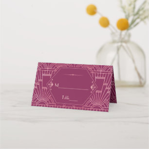Carte De Placement Cooper Rose Great Gatsby Mariage des années 1920