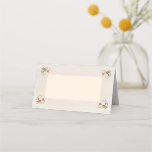Carte De Placement Couverture de douche florale Faecore à l'aquarelle