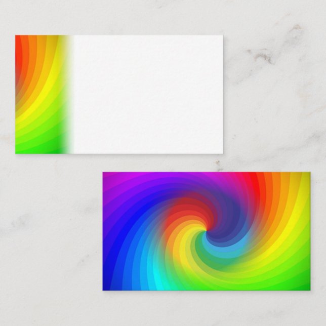 Carte De Placement Cute Colorful Tie (Devant / Derrière)