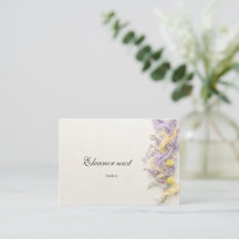Carte de placement de jardin de printemps aux lila