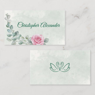 Carte de placement de mariage Rose & Eucalyptus