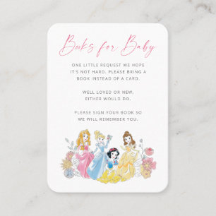Carte De Placement Disney Princess Floral Books for Baby Insert Card