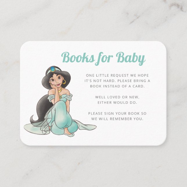 Carte De Placement Disney Princess Jasmine Livres pour Baby Insert Ca (Devant)