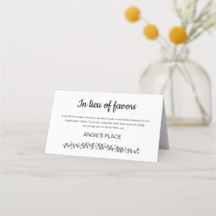 Carte De Placement Dons de bienfaisance avec Mariage du numéro de siè