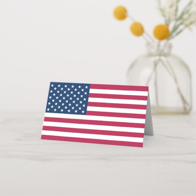 Carte De Placement Drapeau américain (Devant)