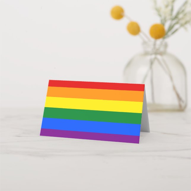 Carte De Placement Drapeau arc-en-ciel LGBT (Devant)