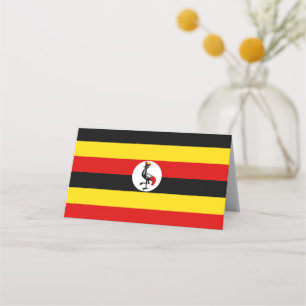 Carte De Placement Drapeau de l'Ouganda