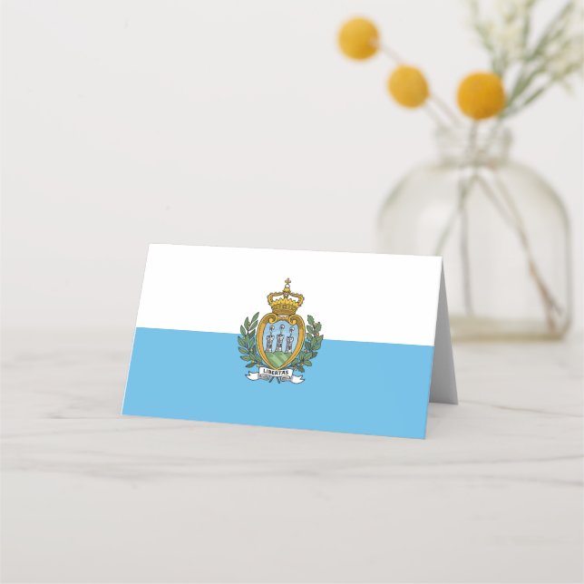 Carte De Placement Drapeau de Saint-Marin (Devant)