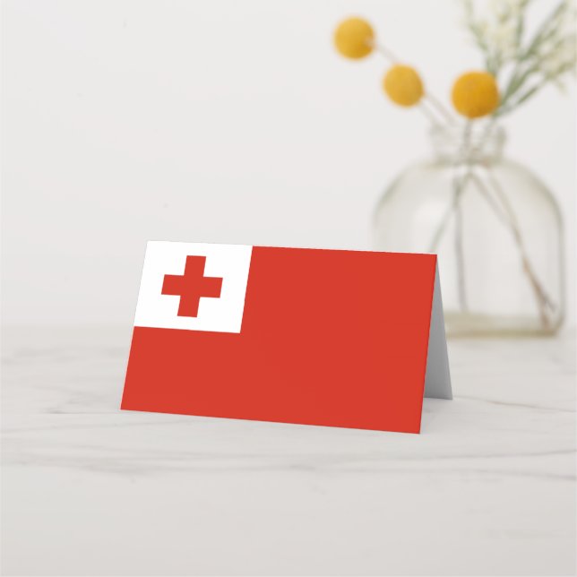 Carte De Placement Drapeau des Tonga (Devant)
