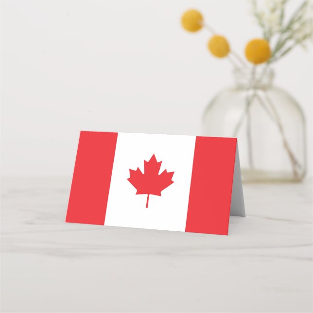 Carte De Placement Drapeau du Canada (Devant)