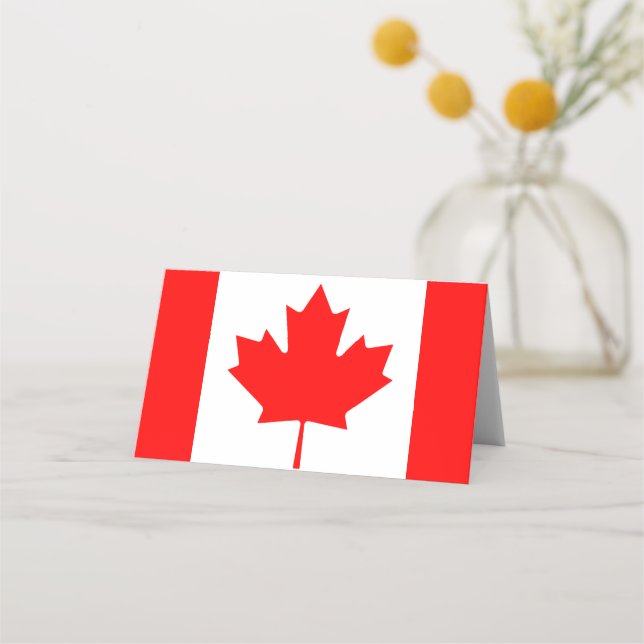 Carte De Placement Drapeau du Canada (Devant)
