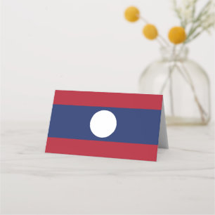 Carte De Placement Drapeau du Laos