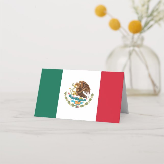 Carte De Placement Drapeau du Mexique (Devant)