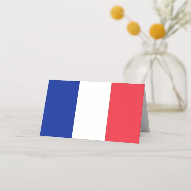 Carte De Placement Drapeau France (Devant)