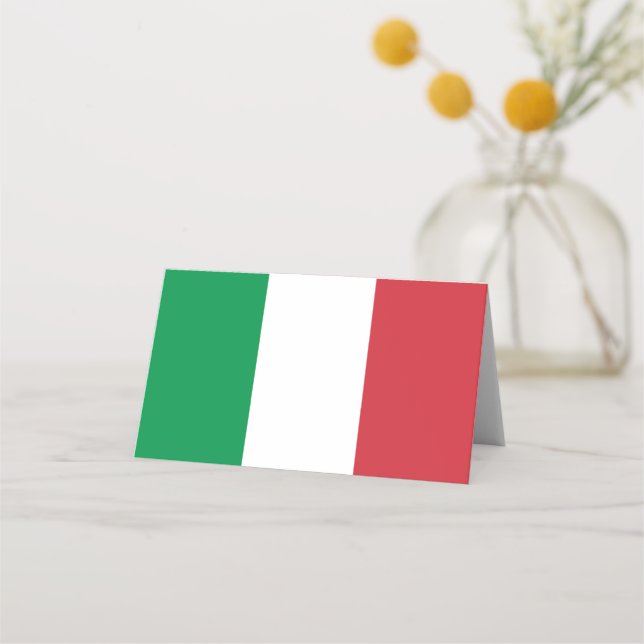 Carte De Placement Drapeau Italie (Devant)