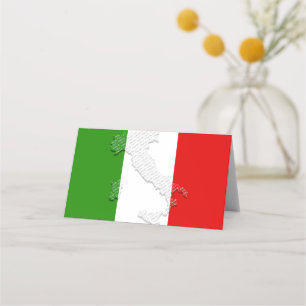 Carte De Placement Drapeau italien