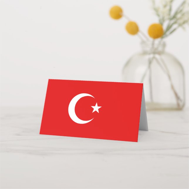 Carte De Placement Drapeau turc (Devant)