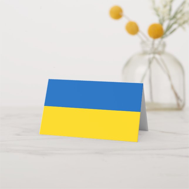 Carte De Placement Drapeau ukrainien (Devant)